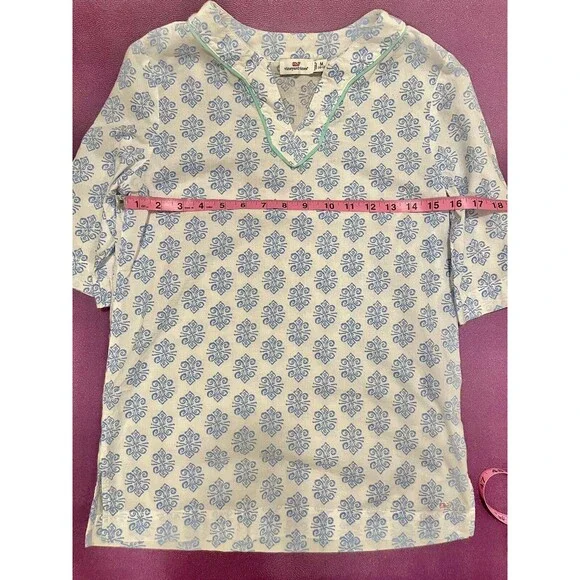 🐳 Vineyard Vines Girls' V-Neck Tunic – Size 10/12 - Picture 6 of 9